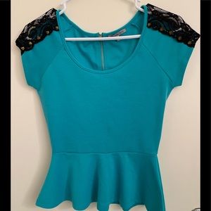 Charlotte Russe Peplum Top
